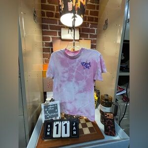 Purple Tie Dye Magic Mushroom Trippy Tee Shirt Dive In